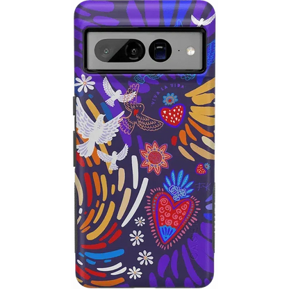 Viva La Vida | Frida Kahlo Collage Floral Google Pixel Case Google Pixel Case get.casely Bold Google Pixel 7 Pro