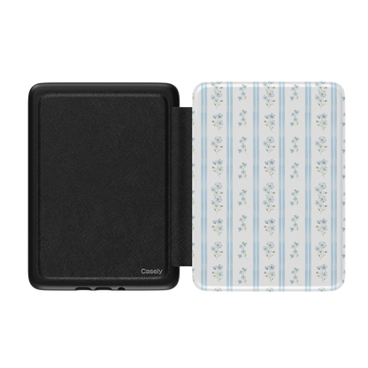 Cottage Stripe | Blue Floral Kindle Case