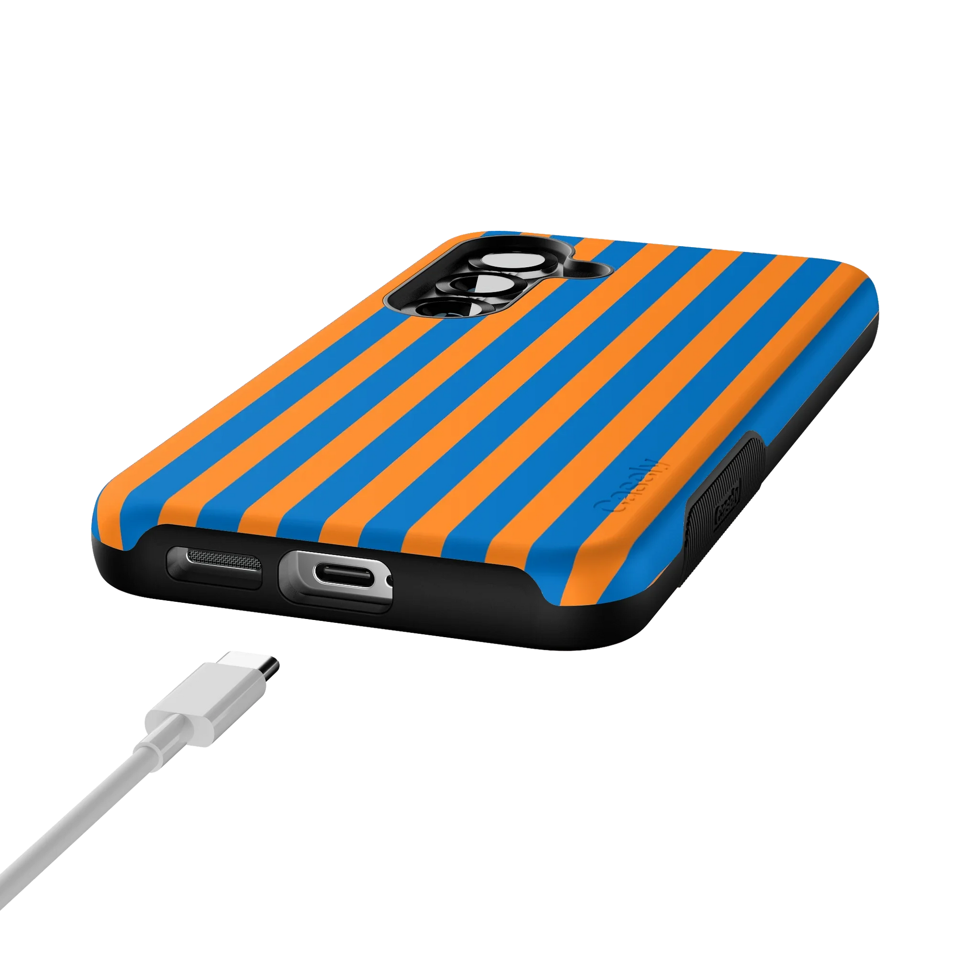 Go New York | Blue & Orange Stripes Case