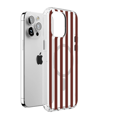 Sunday in Brooklyn | Burgundy Stripes Case