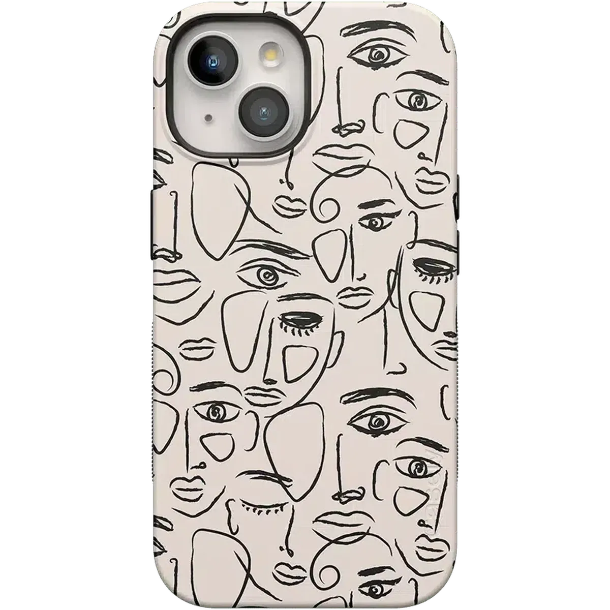 We're All Human | Minimal Face Art Case iPhone Case get.casely Bold Flex + MagSafe® iPhone 15 Plus