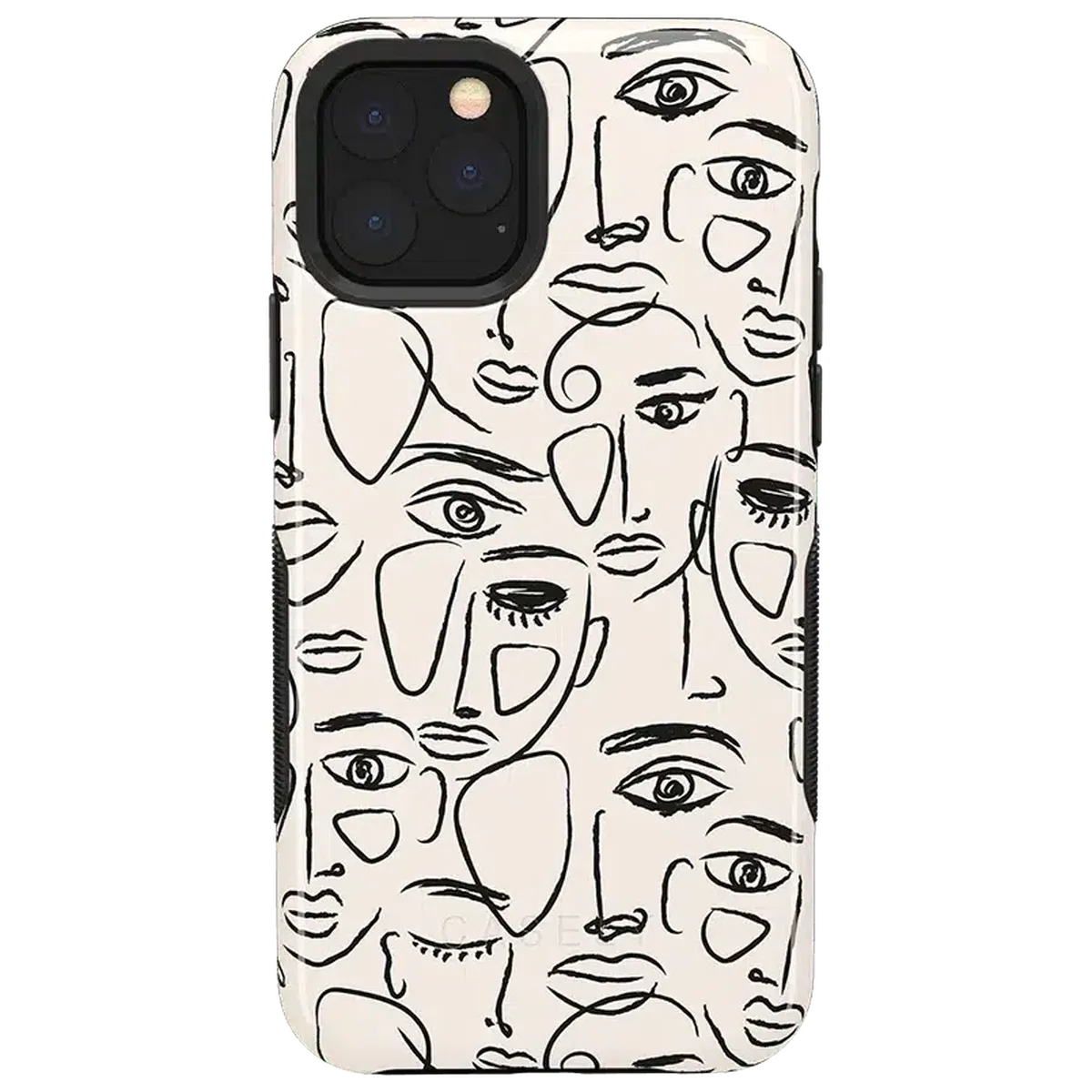 We're All Human | Minimal Face Art Case iPhone Case get.casely Bold iPhone 11 Pro Max