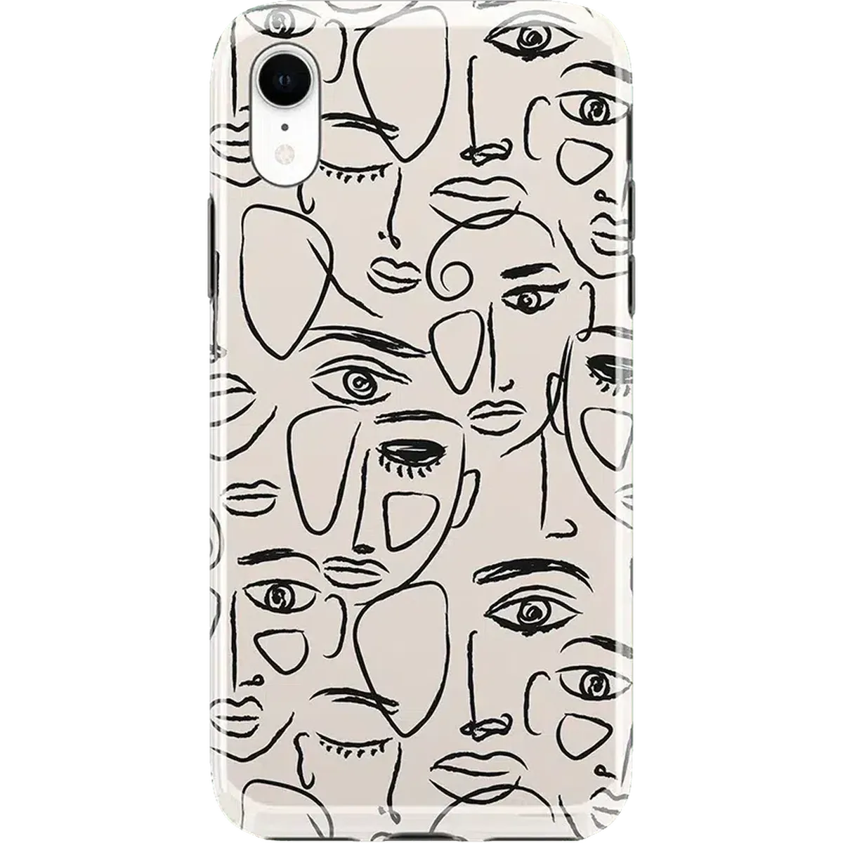 We're All Human | Minimal Face Art Case iPhone Case get.casely Classic iPhone XR