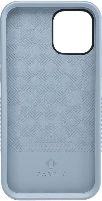 White on Light Blue iPhone Case get.casely