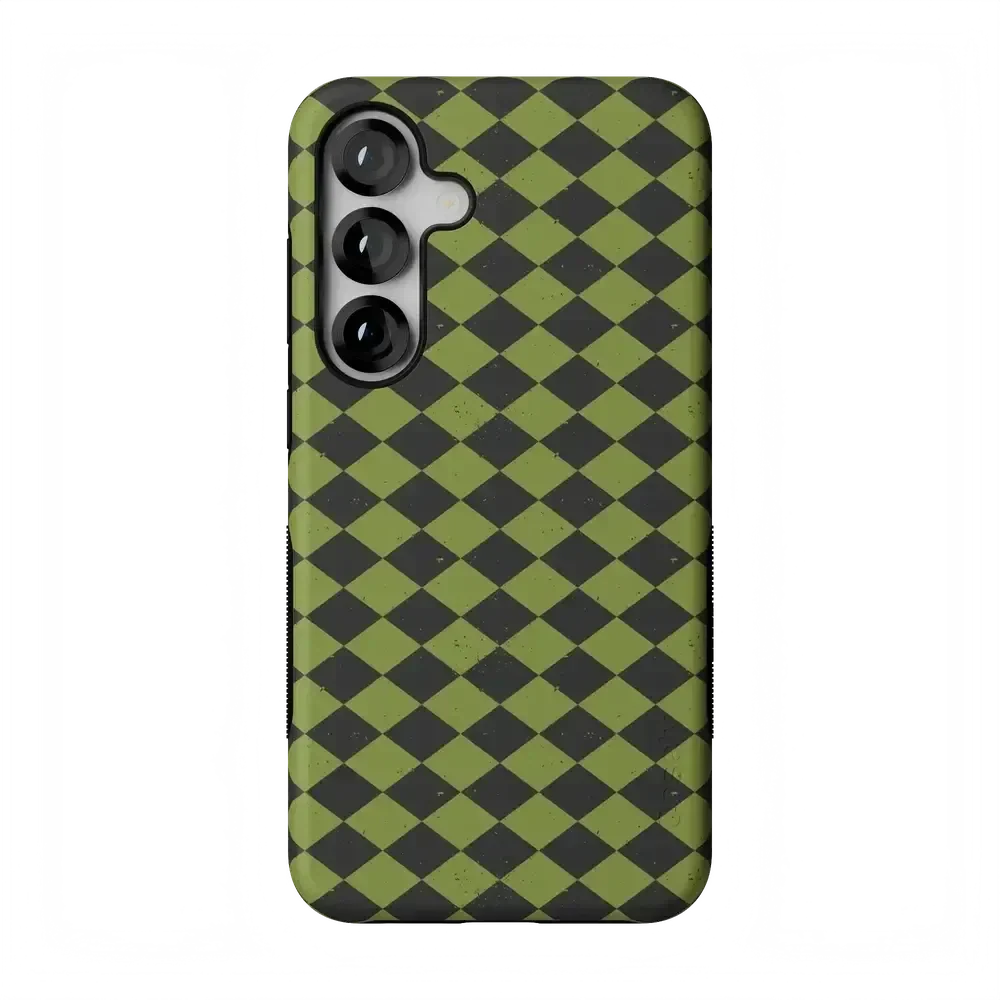 Wicked Hex | Green Checkered Case Phone Case get.casely Bold Flex + MagSafe® Galaxy S25 Plus