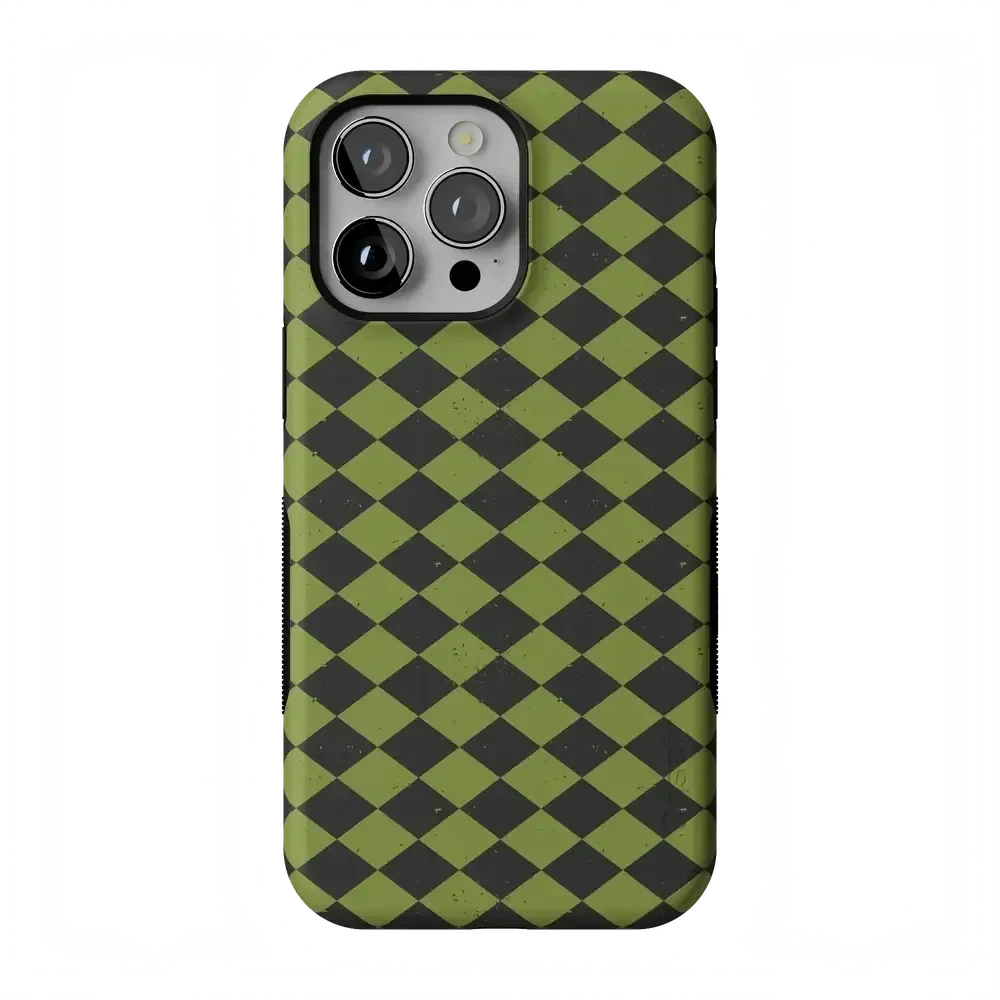 Wicked Hex | Green Checkered Case Phone Case get.casely Bold Flex + MagSafe® iPhone 14 Pro Max