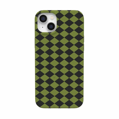 Wicked Hex | Green Checkered Case Phone Case get.casely Classic + MagSafe® iPhone 14 Plus