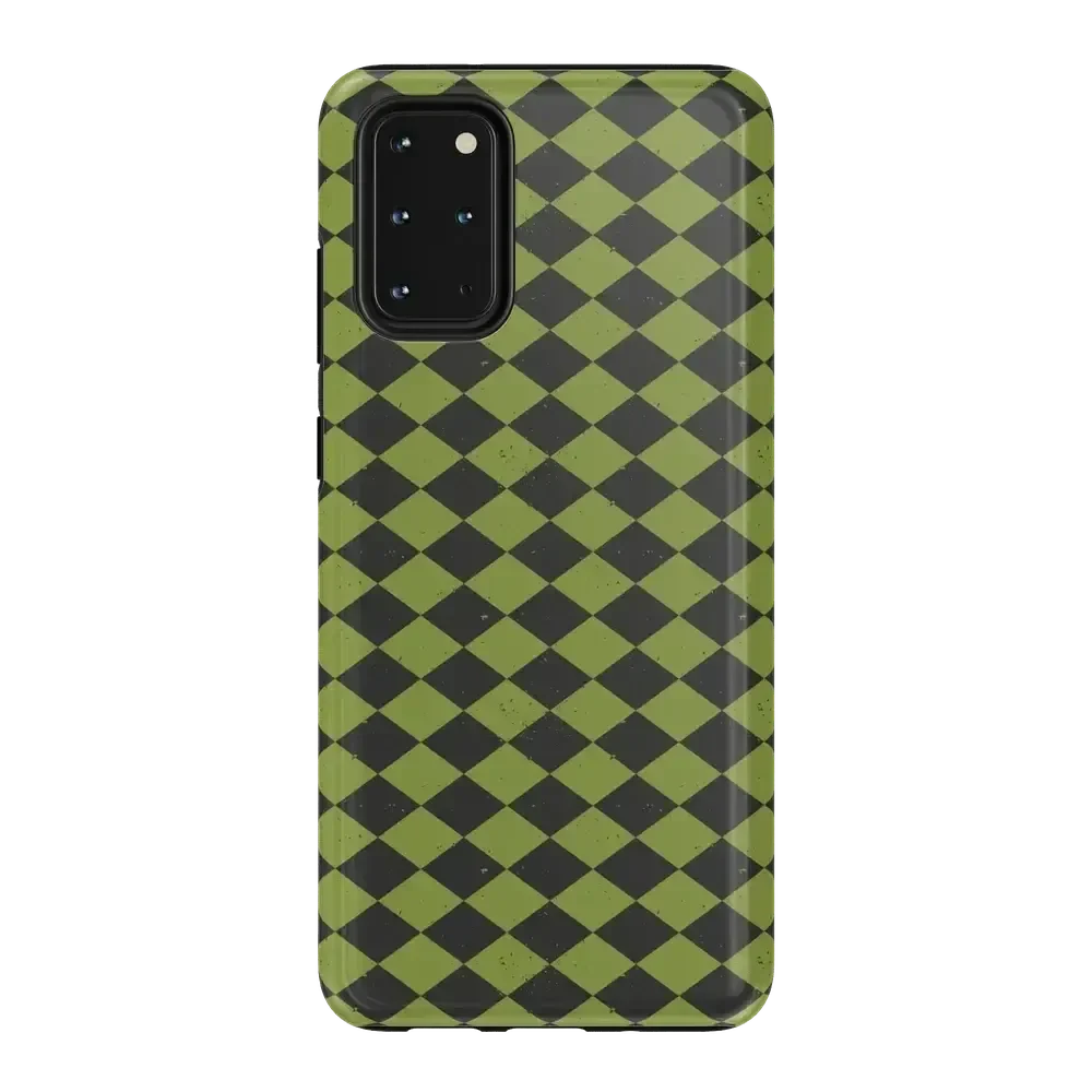 Wicked Hex | Green Checkered Case Phone Case get.casely Essential Galaxy S20 Plus