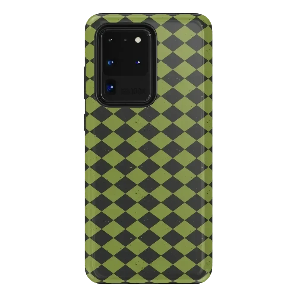 Wicked Hex | Green Checkered Case Phone Case get.casely Essential Galaxy S20 Ultra