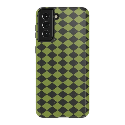 Wicked Hex | Green Checkered Case Phone Case get.casely Essential Galaxy S21 Plus