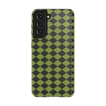 Wicked Hex | Green Checkered Case Phone Case get.casely Essential Galaxy S21