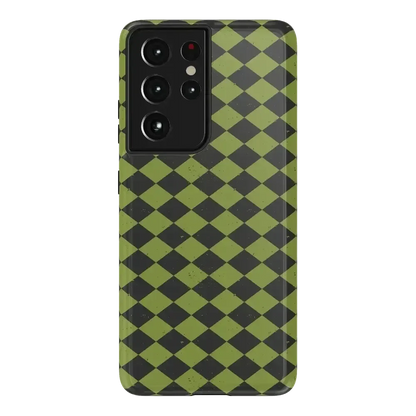 Wicked Hex | Green Checkered Case Phone Case get.casely Essential Galaxy S21 Ultra