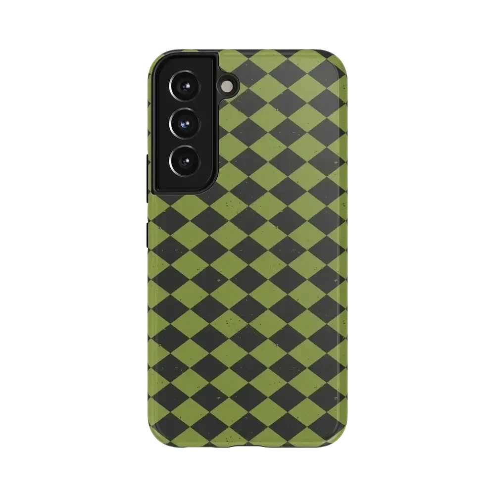 Wicked Hex | Green Checkered Case Phone Case get.casely Essential Galaxy S22