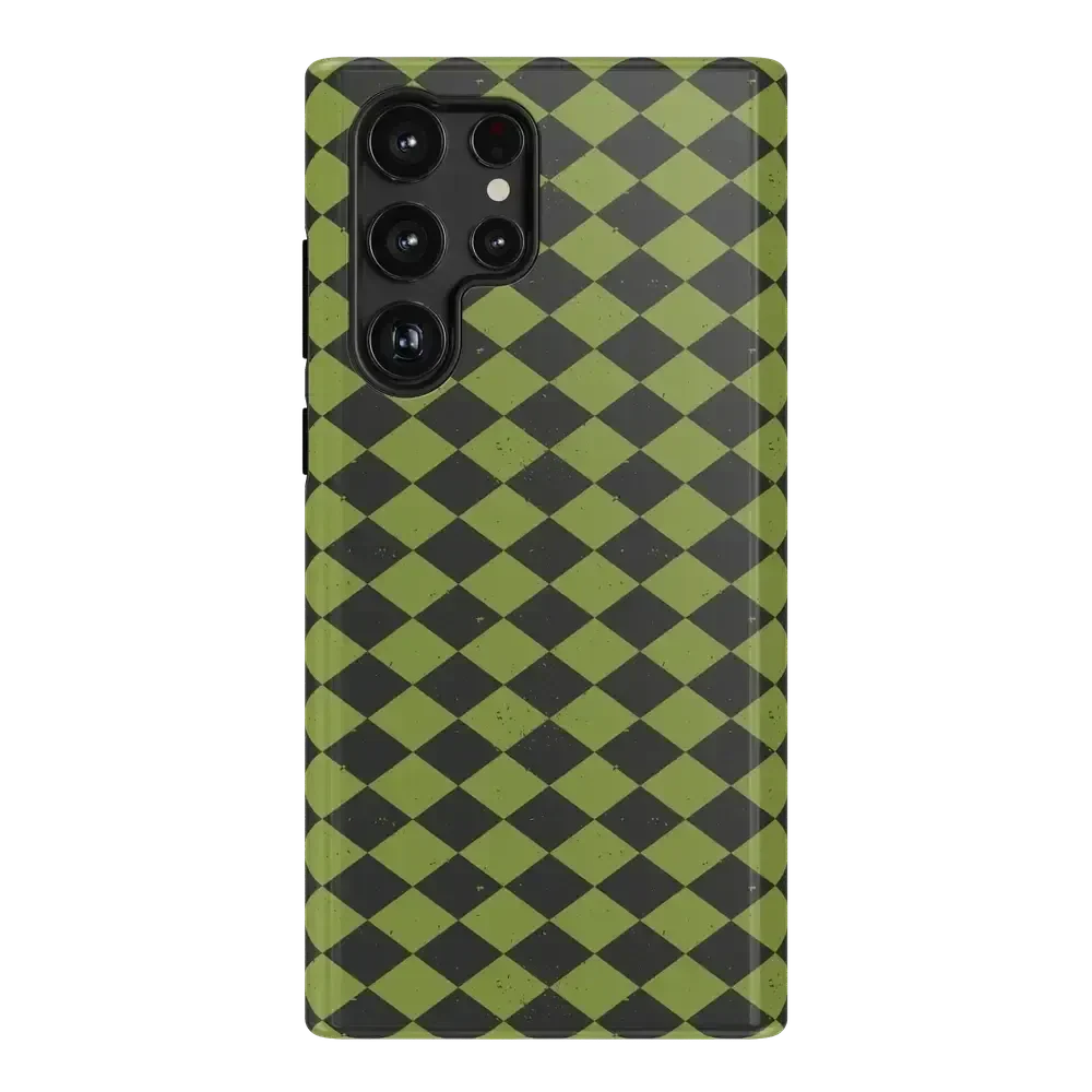 Wicked Hex | Green Checkered Case Phone Case get.casely Essential Galaxy S22 Ultra