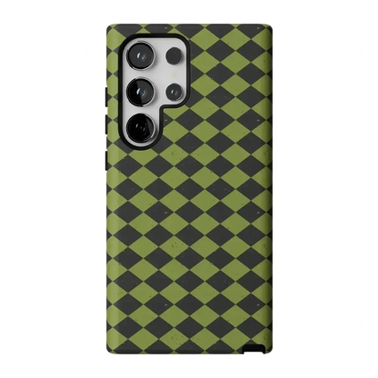 Wicked Hex | Green Checkered Case Phone Case get.casely Essential Galaxy S24 Ultra