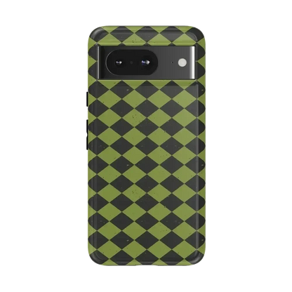 Wicked Hex | Green Checkered Case Phone Case get.casely Essential Google Pixel 8
