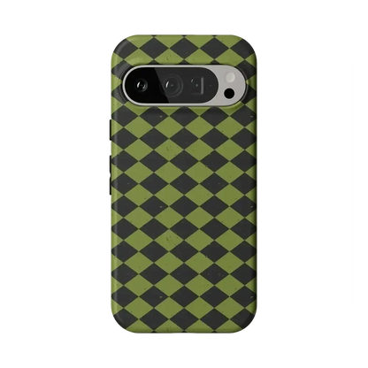 Wicked Hex | Green Checkered Case Phone Case get.casely Essential Google Pixel 9 Pro
