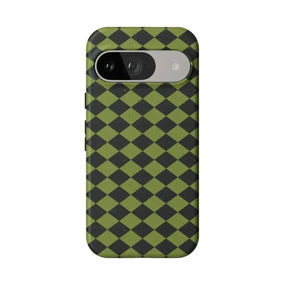 Wicked Hex | Green Checkered Case Phone Case get.casely Essential Google Pixel 9