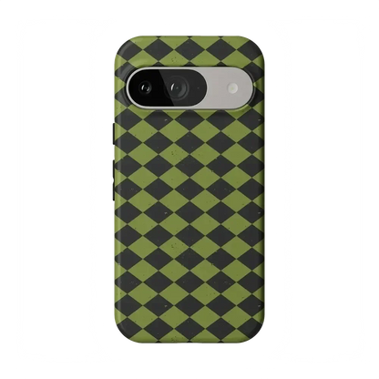 Wicked Hex | Green Checkered Case Phone Case get.casely Essential Google Pixel 9