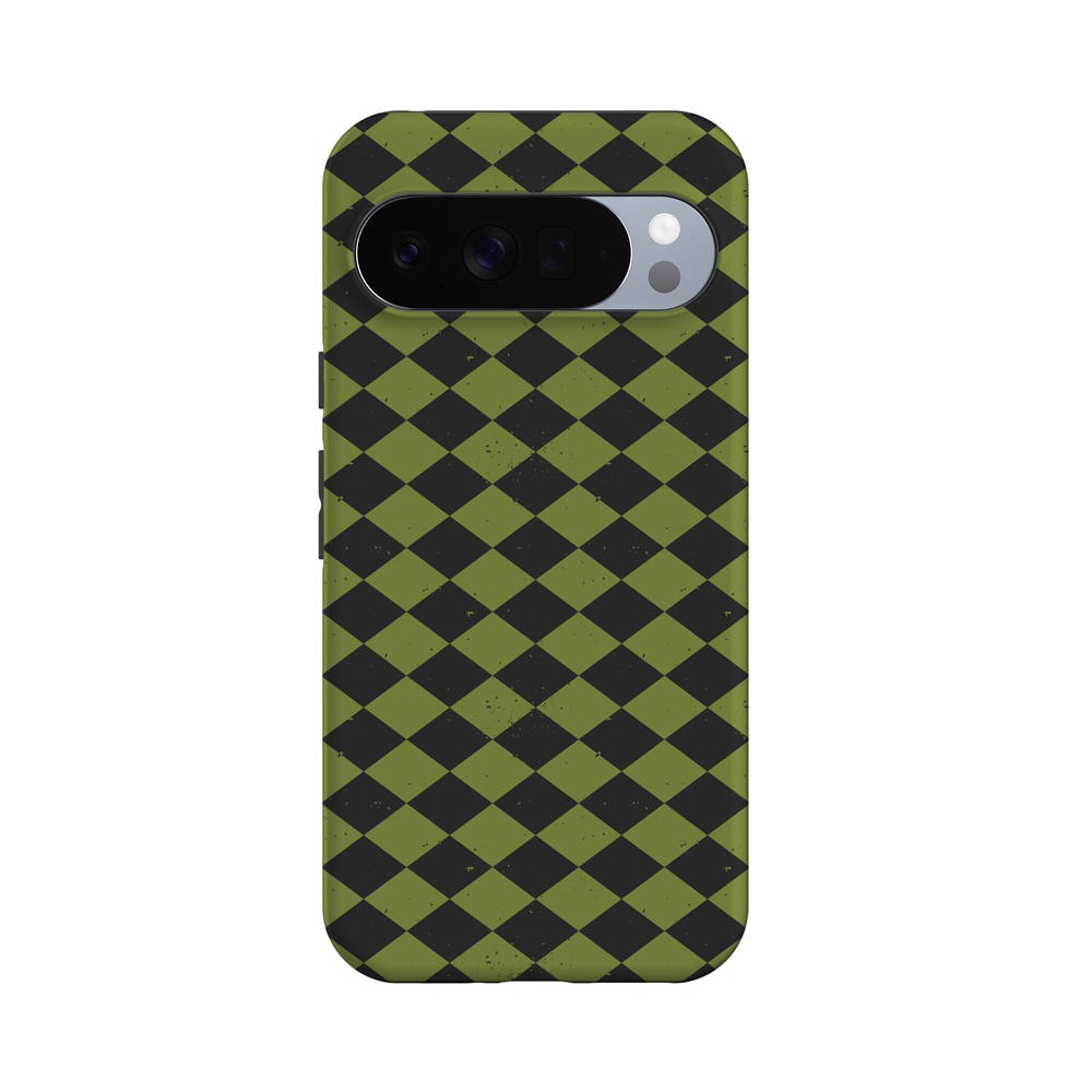 Wicked Hex | Green Checkered Case Phone Case get.casely Essential + MagSafe® Google Pixel 10 Pro XL