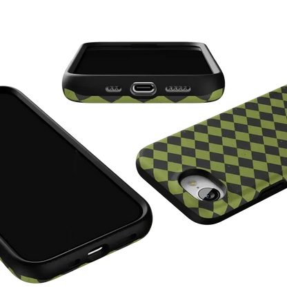 Wicked Hex | Green Checkered Case Phone Case get.casely