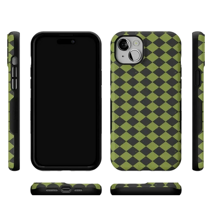 Wicked Hex | Green Checkered Case Phone Case get.casely
