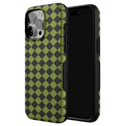 Wicked Hex | Green Checkered Case Phone Case get.casely