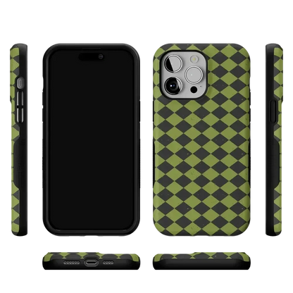 Wicked Hex | Green Checkered Case Phone Case get.casely