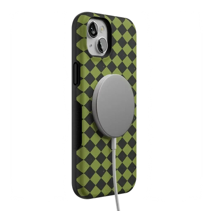 Wicked Hex | Green Checkered Case Phone Case get.casely