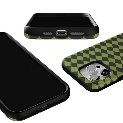 Wicked Hex | Green Checkered Case Phone Case get.casely