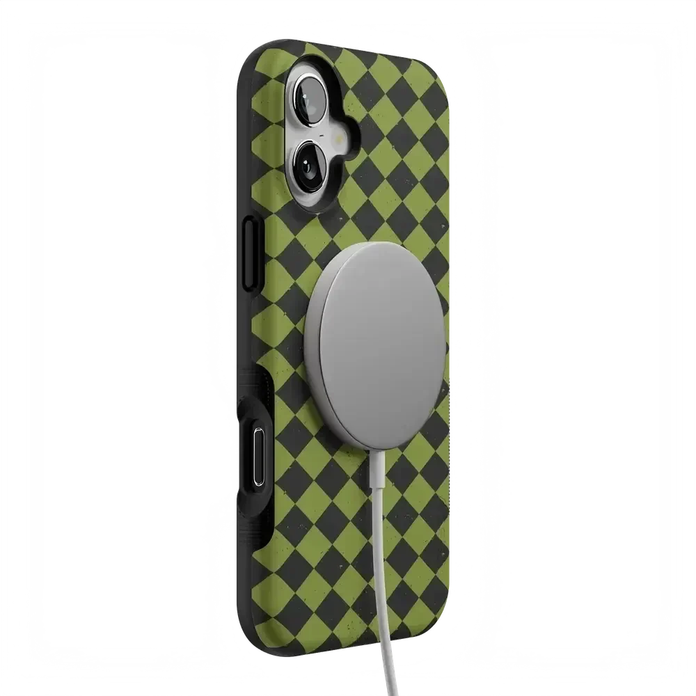 Wicked Hex | Green Checkered Case Phone Case get.casely