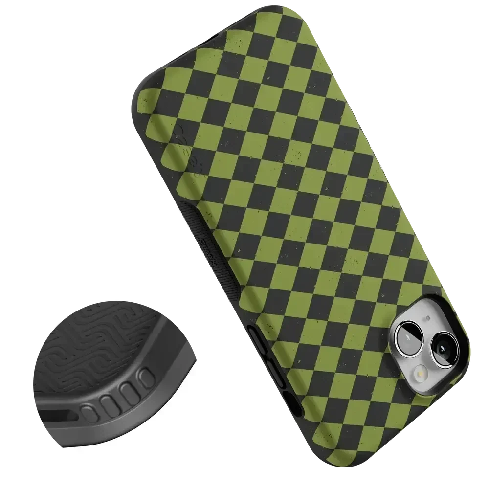 Wicked Hex | Green Checkered Case Phone Case get.casely