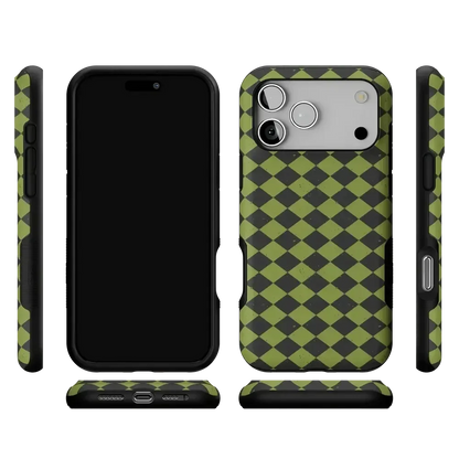 Wicked Hex | Green Checkered Case Phone Case get.casely
