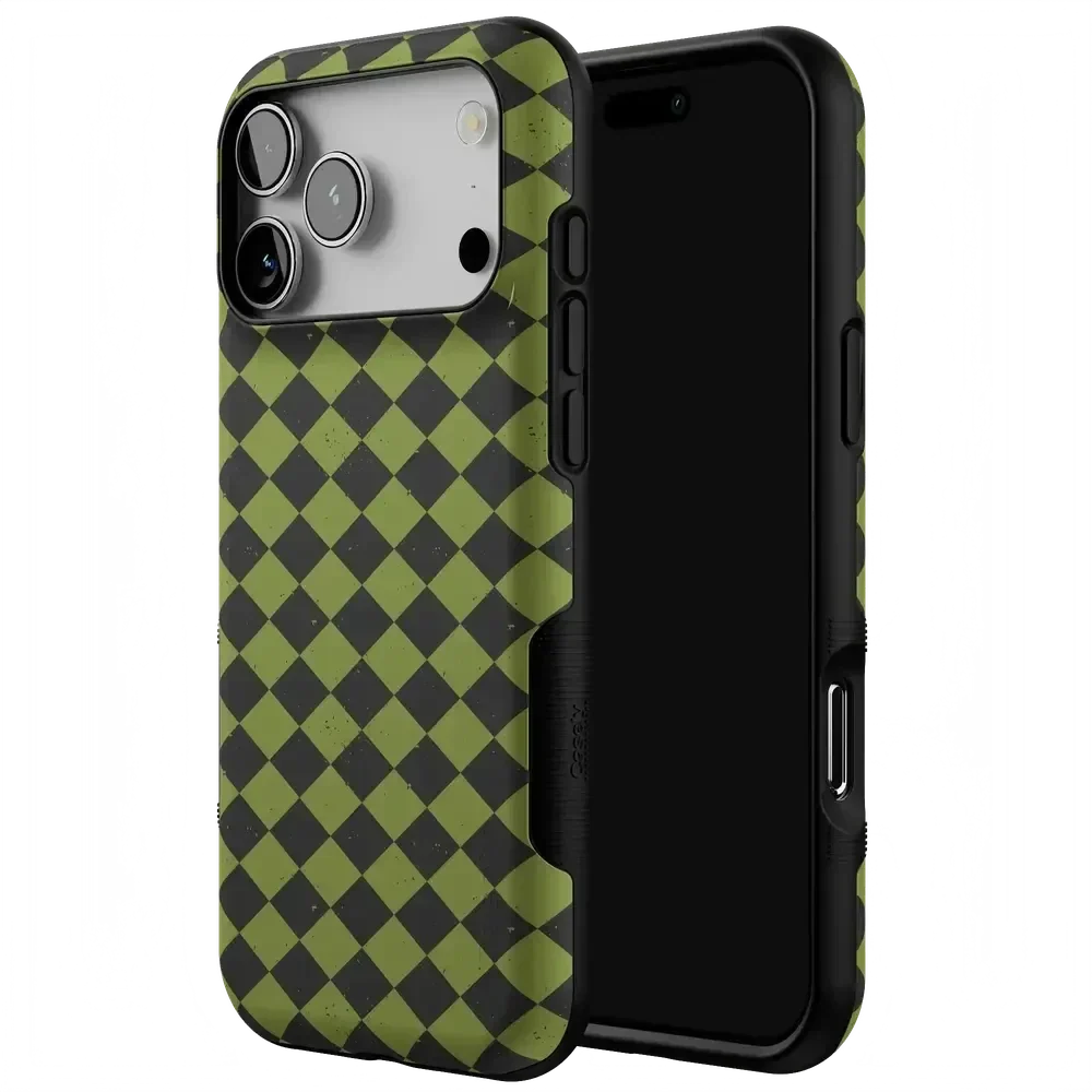 Wicked Hex | Green Checkered Case Phone Case get.casely