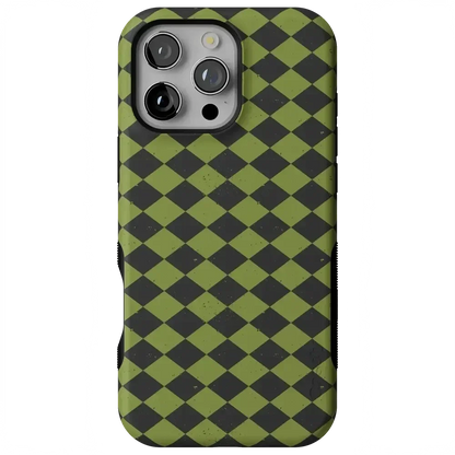 Wicked Hex | Green Checkered Case Phone Case get.casely
