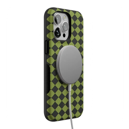 Wicked Hex | Green Checkered Case Phone Case get.casely