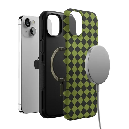 Wicked Hex | Green Checkered Case Phone Case get.casely