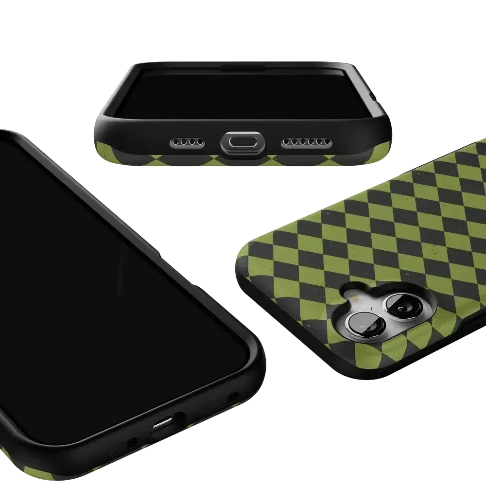 Wicked Hex | Green Checkered Case Phone Case get.casely