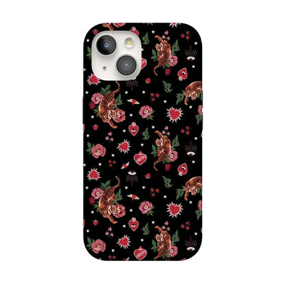 Wild at Heart | Tiger Case Phone Case Casetry Classic + MagSafe® iPhone 15