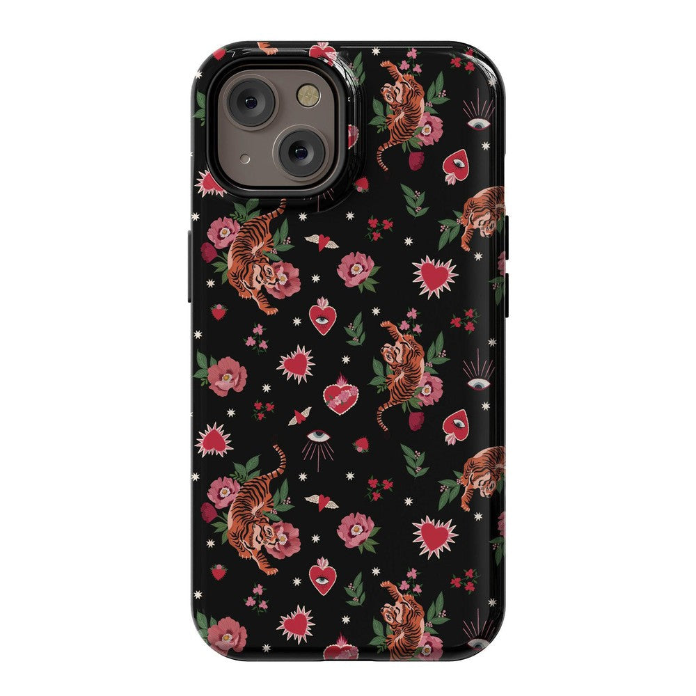 Wild at Heart | Tiger Case Phone Case Casetry Essential + MagSafe® iPhone 14
