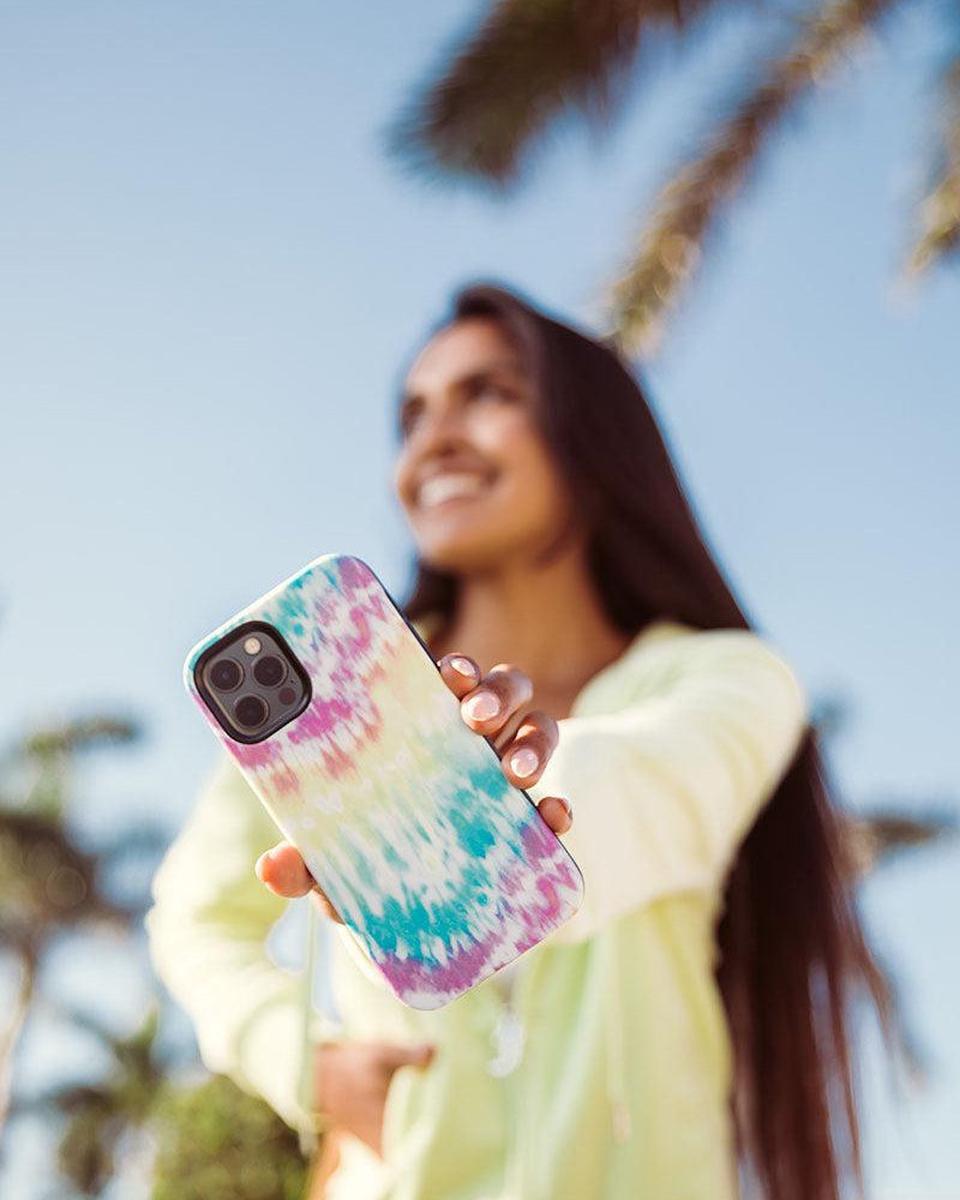 Wild & Free | Classic Rainbow Tie Dye iPhone Case iPhone Case get.casely