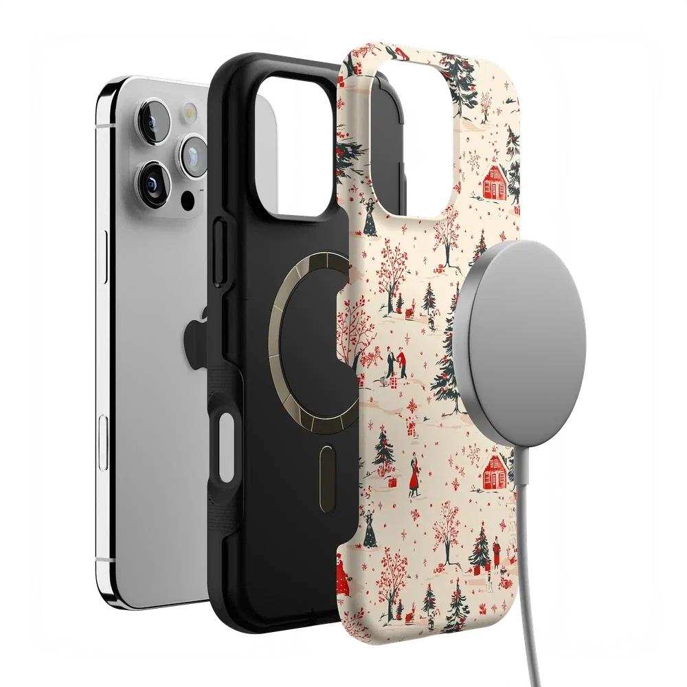 Winter Nostalgia | Vintage Holiday Case Phone Case Casetry