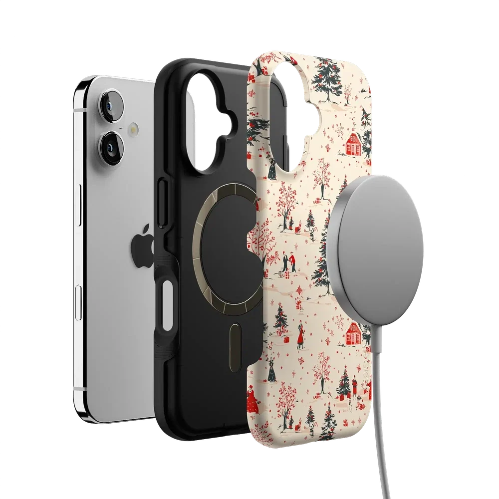 Winter Nostalgia | Vintage Holiday Case Phone Case Casetry