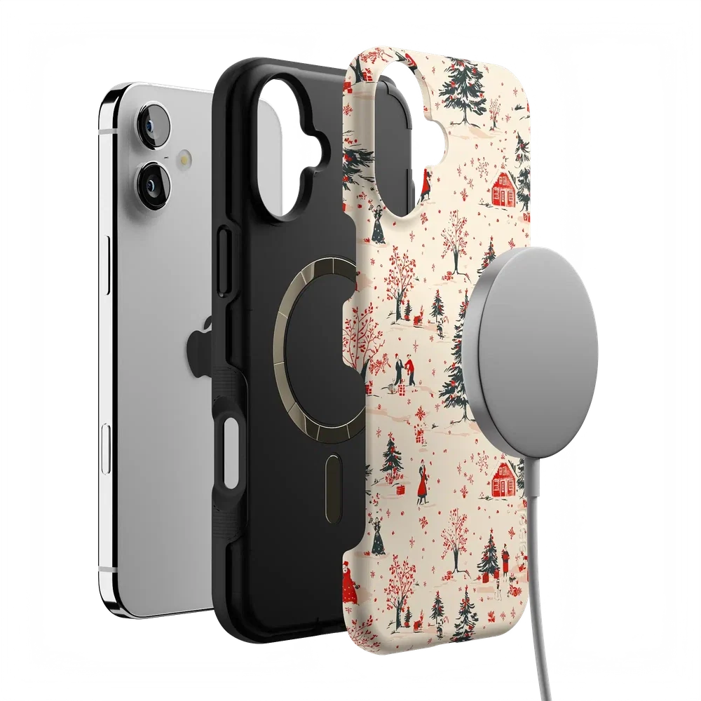 Winter Nostalgia | Vintage Holiday Case Phone Case Casetry