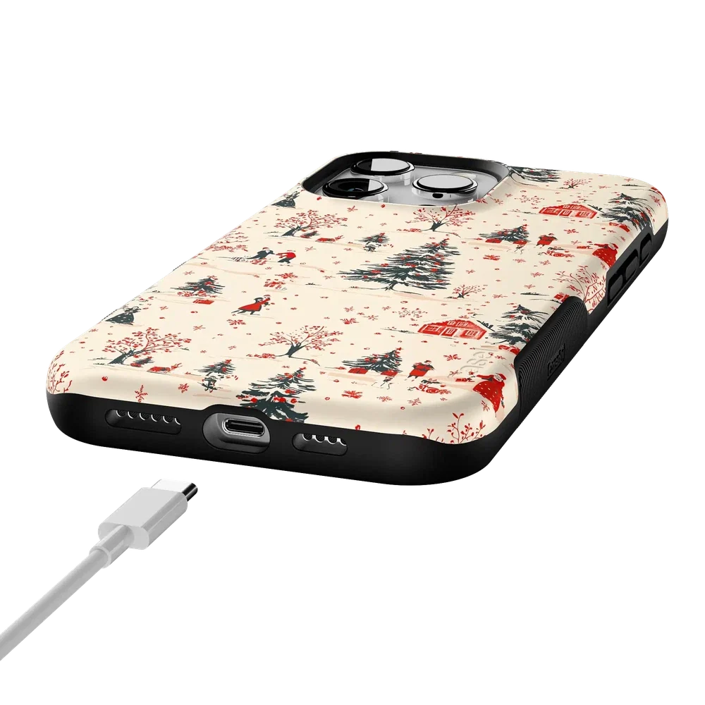 Winter Nostalgia | Vintage Holiday Case Phone Case Casetry