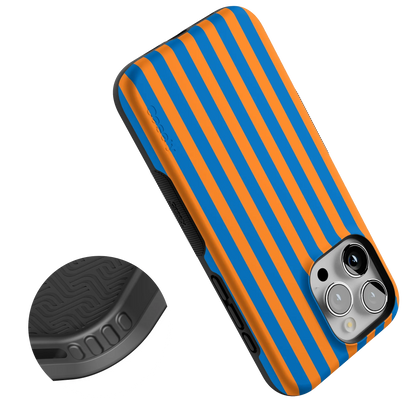 Go New York | Blue & Orange Stripes Case