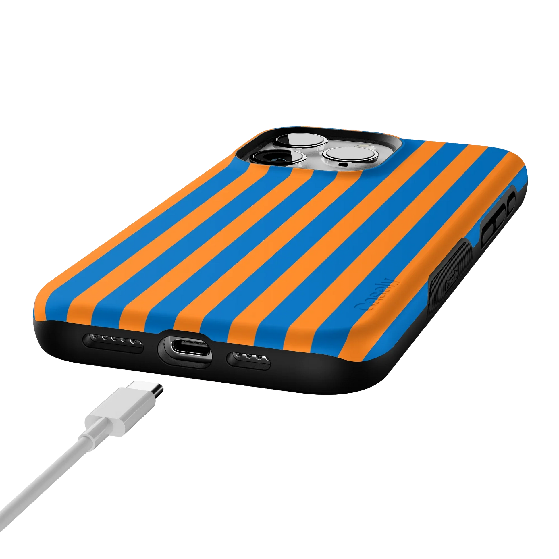 Go New York | Blue & Orange Stripes Case