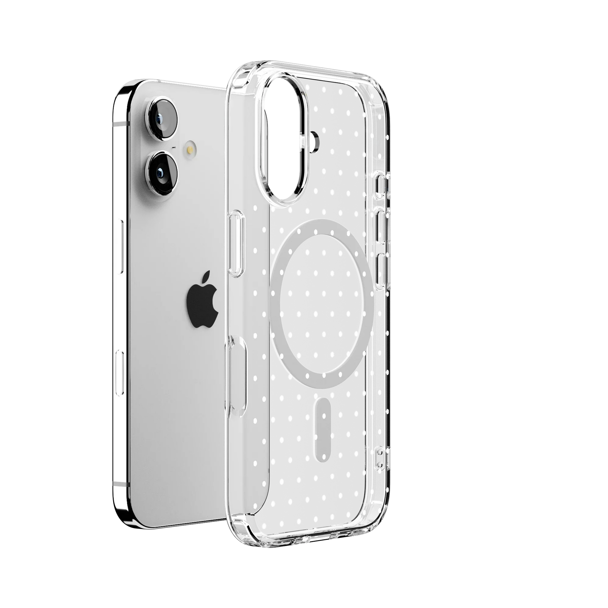 On the Dot | White Polka Dot Case