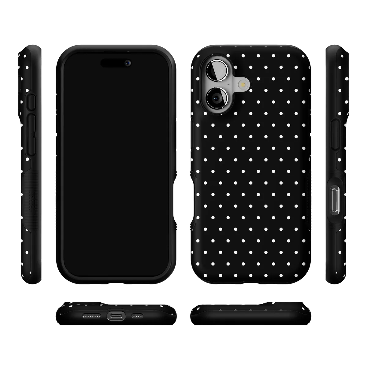 On the Dot | White Polka Dot Case