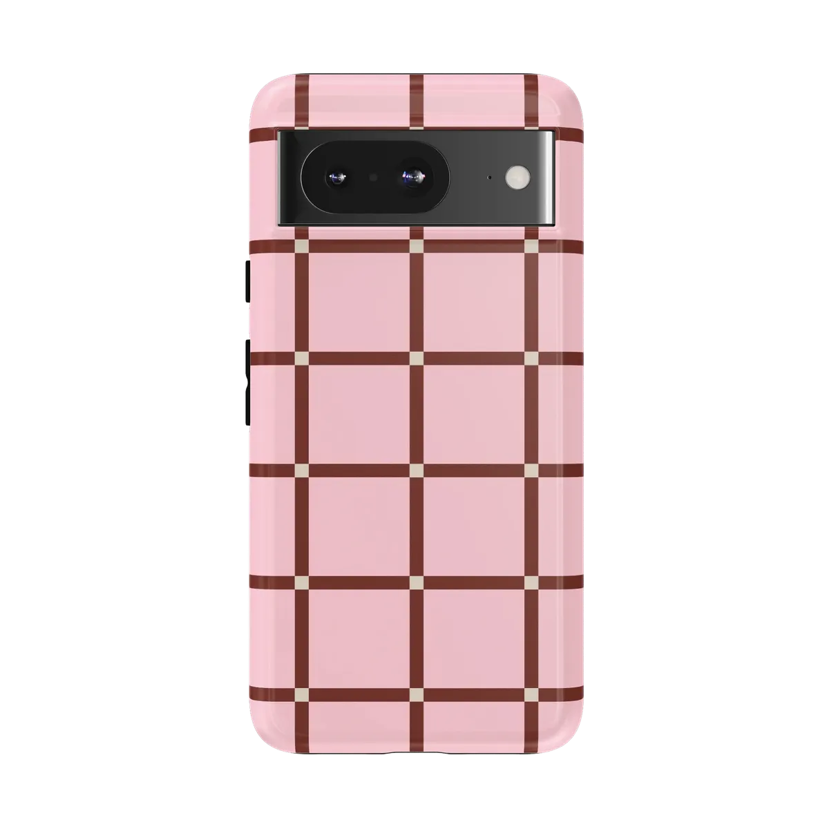 Uptown Gridlock | Pink Checkerboard Case
